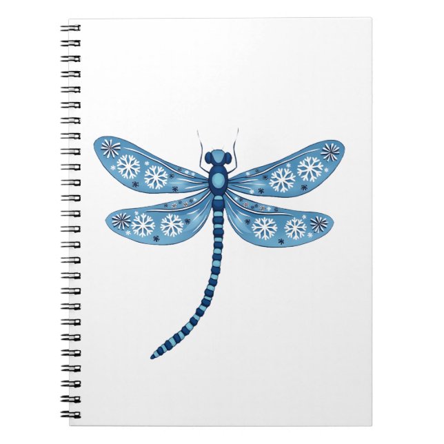 Snowflake Dragonfly Spirit Notebook (Front)