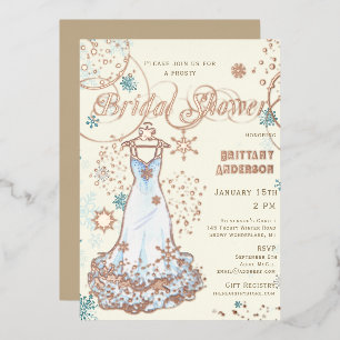 Snowflake Dress Winter Wonderland Bridal Shower