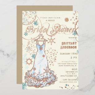 Snowflake Dress Winter Wonderland Bridal Shower