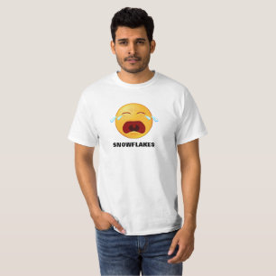 Snowflake Emoji print on Value T-Shirt
