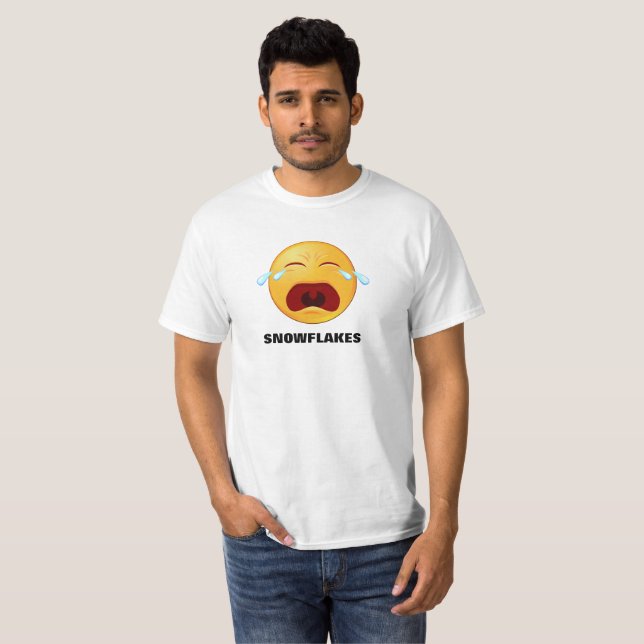 Snowflake Emoji print on Value T-Shirt (Front Full)