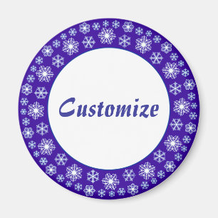 Snowflake factory Template Magnet