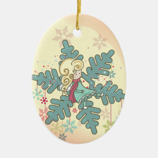 Snowflake Fairy Ceramic Tree Decoration