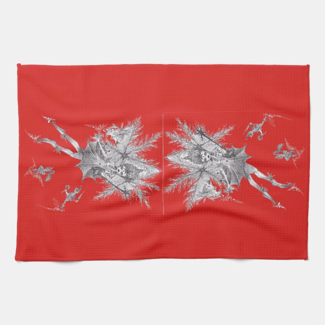 Snowflake Fairy Kitchen Towel (Horizontal)
