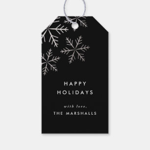 Snowflake Faux Foil Holiday gift tags Pack of 10