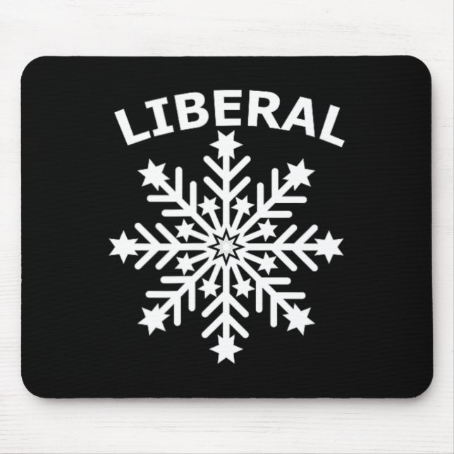 Snowflake Feminist Diversity Human Rights Equality Mouse Pad (Front)