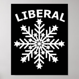 Snowflake Feminist Diversity Human Rights Equality Poster