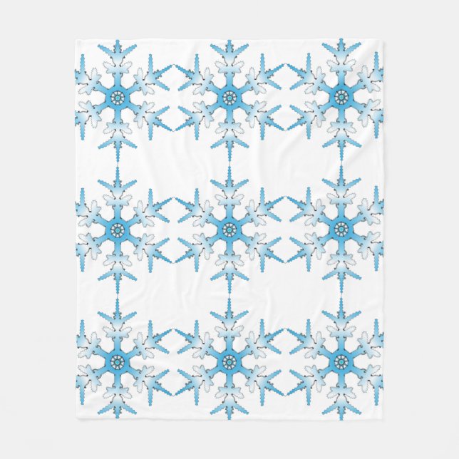 SNOWFLAKE FLEECE BLANKET (Front)