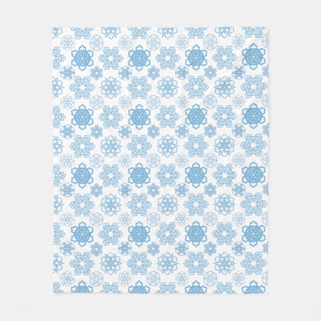 Snowflake Fleece Blanket (Front)