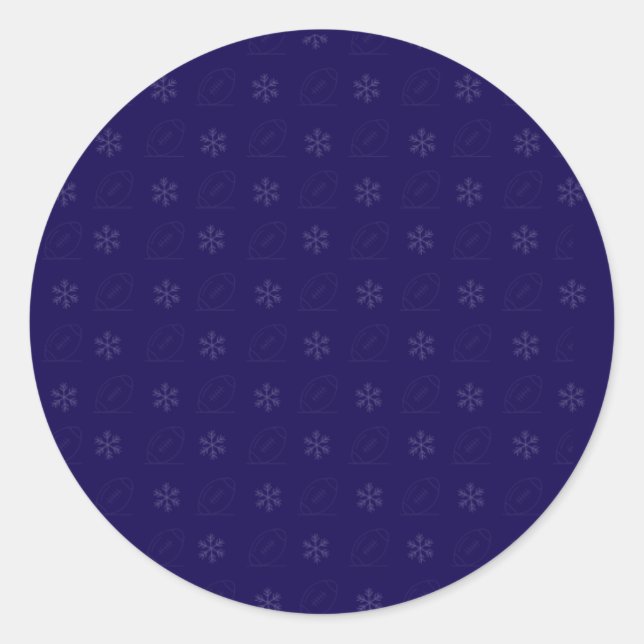 Snowflake Football Sticker (Front)