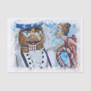 Snowflake Framed Nutcracker Kiss Tissue Paper