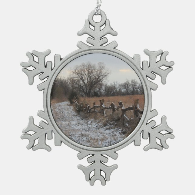 Snowflake Framed Ornament (Front)