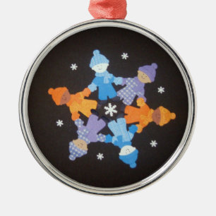 Snowflake friends ornament