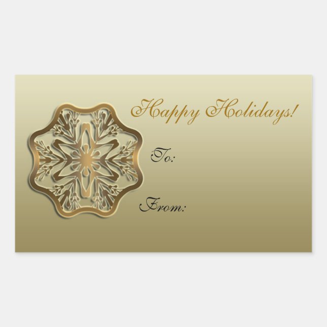 Snowflake Gift Sticker (Front)