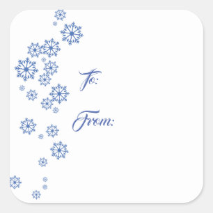 Snowflake Gift Tag Stickers