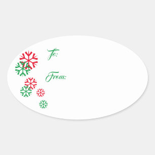 Snowflake Gift Tag Stickers
