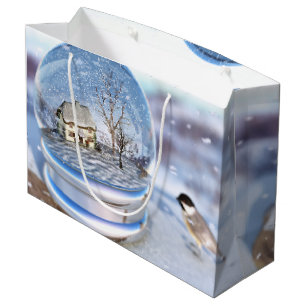 Snowflake Globe Gift Bag