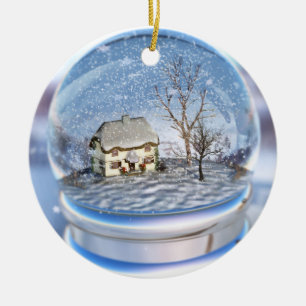 Snowflake Globe Ornament