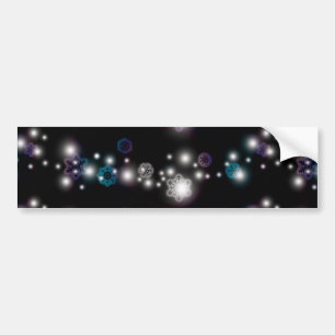Snowflake Glow Bumper Sticker
