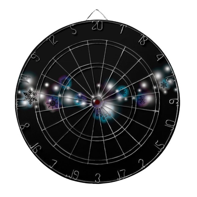 Snowflake Glow Dartboard (Front)