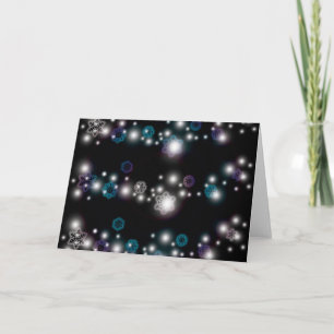 Snowflake Glow Holiday Card