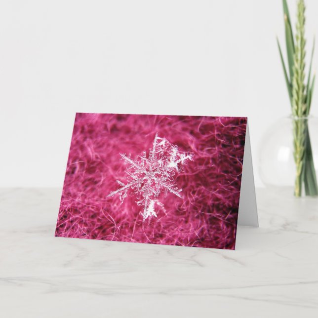 Snowflake greeting card (Front)