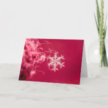 Snowflake greeting card