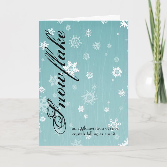 Snowflake Greeting Card (Front)