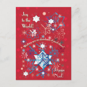 Snowflake Greetings I Postcard