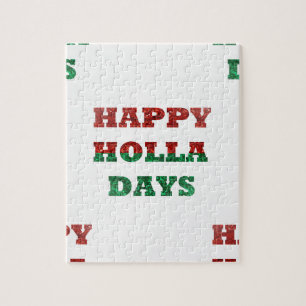 snowflake happy holla days jigsaw puzzle