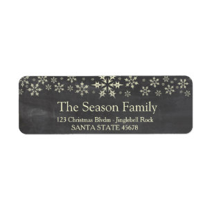 Snowflake Holiday Address Label Return Address Label