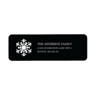 SNOWFLAKE    HOLIDAY ADDRESS LABELS
