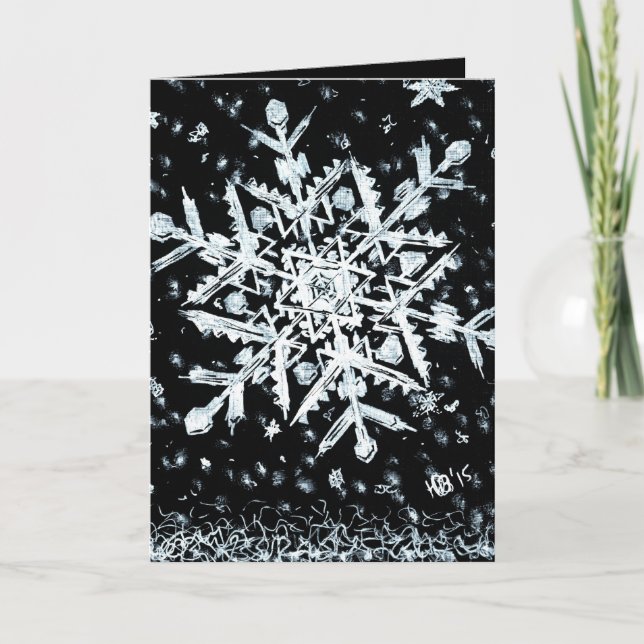 Snowflake Holiday Card (Front)