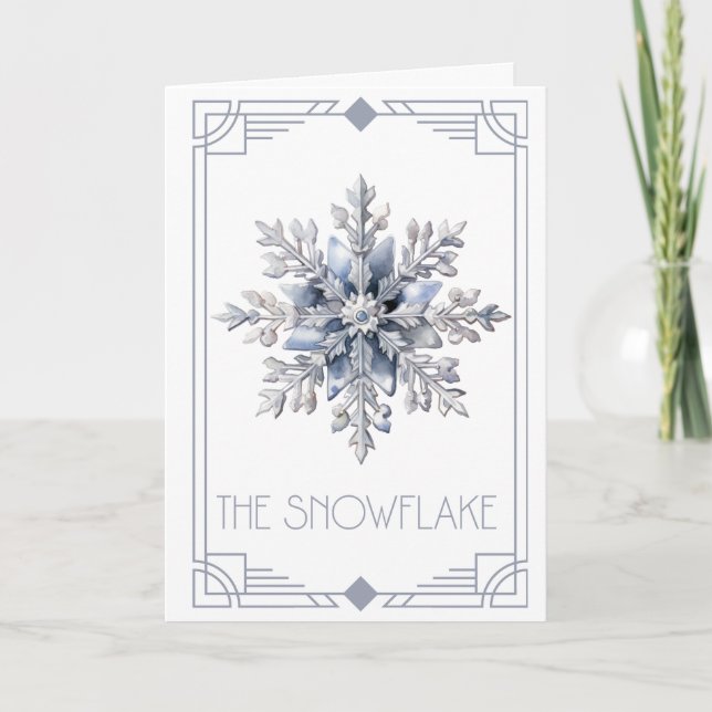 Snowflake  holiday card (Front)