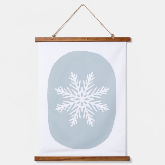 Snowflake Holiday Home Decor Hanging Tapestry (Front)