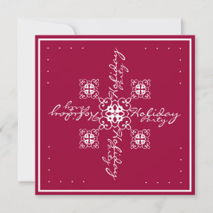 Snowflake Holiday Party Invitation