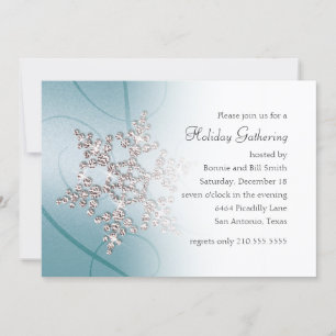 Snowflake Holiday Party Invitation