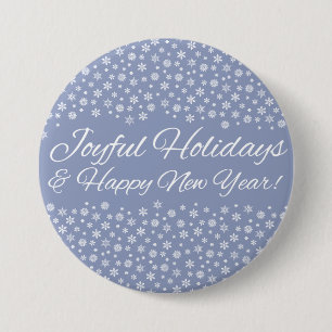 Snowflake Holidays button