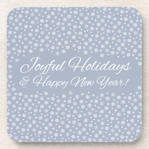Snowflake Holidays coasters
