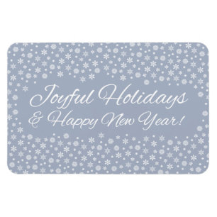 Snowflake Holidays magnet