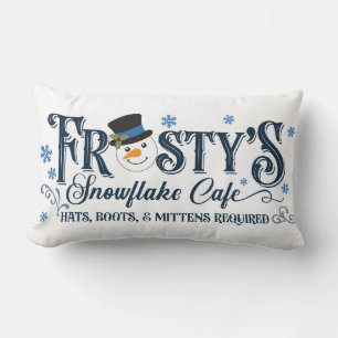 Snowflake Home Decor Throw Pillow