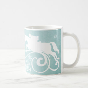 Snowflake Horse Holiday Christmas Coffee Mug