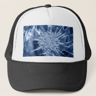 Snowflake Ice Crystal Trucker Hat