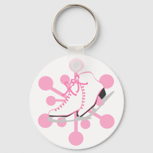 Snowflake Ice Skates Key Ring
