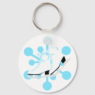 Snowflake Ice Skates Key Ring