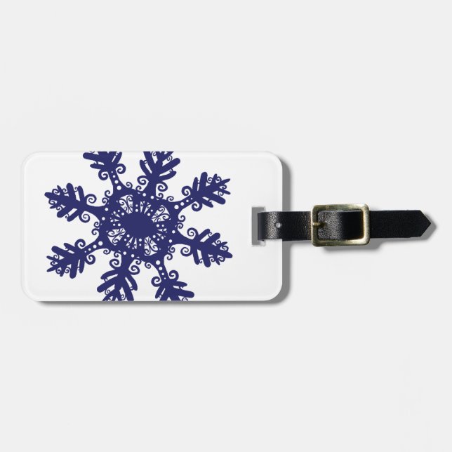 Snowflake II Luggage Tag (Front Horizontal)