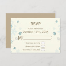 Snowflake Ivory Winter Wonderland Wedding Website