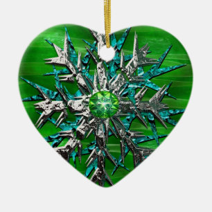 Snowflake Keller Ceramic Tree Decoration