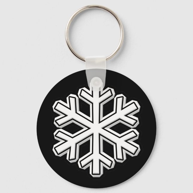 Snowflake Key Ring (Front)