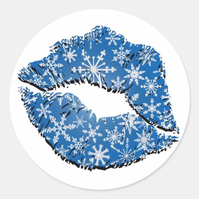 Snowflake Kisses Stickers (Front)